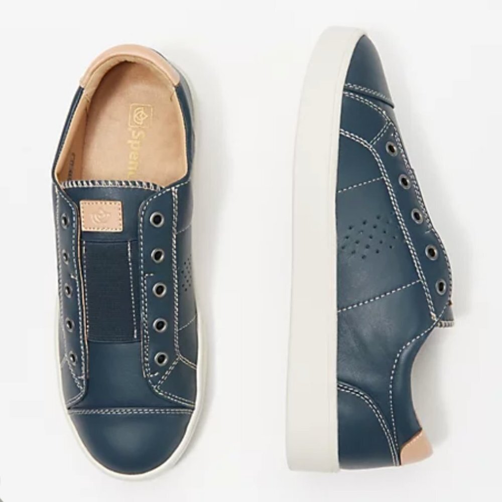 2/$30 Spenco Orthotic Leather Slip-on Shoes Malibu New with tags